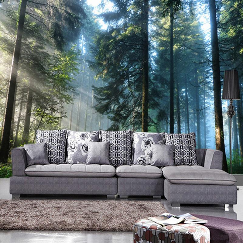 3d Sunshine Forest Nature Landscape Photo Mural Wallpaper Living Room Bedroom Backdrop Wall Mural