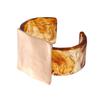 Bracciale Metallico Quadrato Spazzolato Geometrico Elegante Bangle Cinturino Regolabile Accessori per Donne Moderne alla Moda