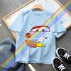 Hot Sale Car Pixar Lightning McQueen Print Cute Kids T-Shirts Girls Clothes Baby Boys Short Sleeve T Shirt Summer Children Tops
