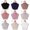 Muslim Hijab Neck Cover Fake Collar Turtleneck Neck for Women False Shirts Collar Cotton Jersey Plain Modal Turtleneck