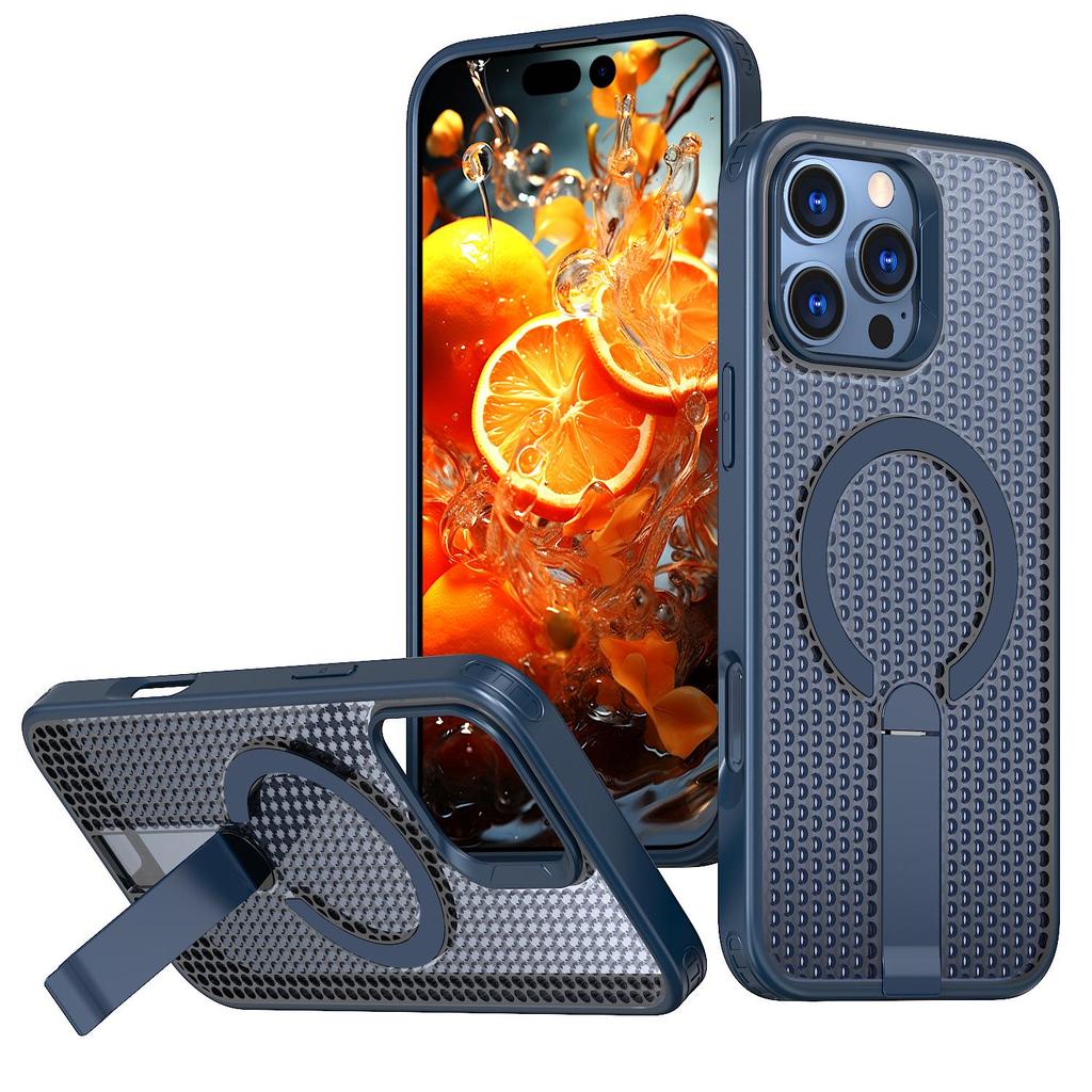 iPhone 17 Pro Max Cellular Heat Dissipation Protective Case with Magnetic Car Stand