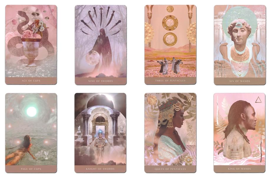 Nichiyu Tarot Set Tarot Schattenarbeit mit japanischer Bedienungsanleitung und Schatten-Tarotkarten Gefüllt mit Magischen 81 Karten [Moonchild - Edition] "Tasche