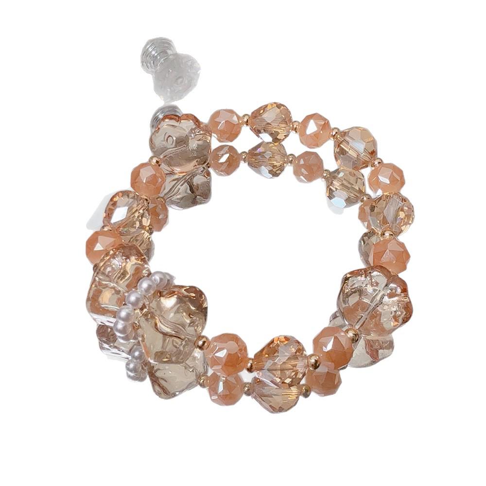 Elegante Bracciale Principessa con Fiocco, Cristalli K9 Brillanti e Dolce Ametista – Design Fairy Niche per Donne