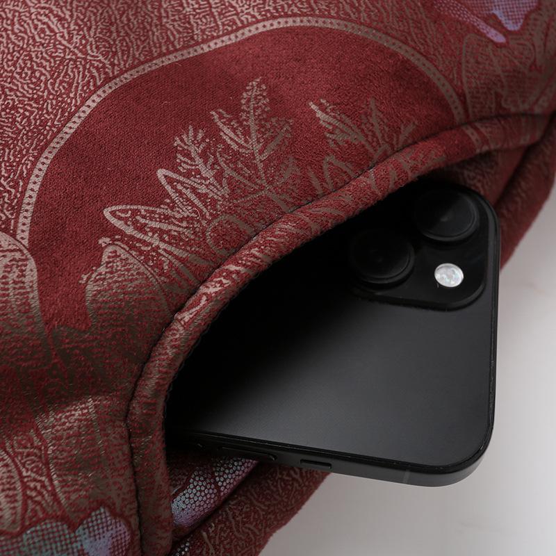 Stylish Cotton Padded Winter Jacket for Elderly Women – Fleece Lined Tang Suit for Seniors