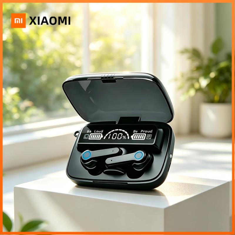 Xiaomi TWS Bluetooth Headphones 5.3 9D High Fidelity Wireless Headphones Touch IPX7 Waterproof Digital Display Headphones
