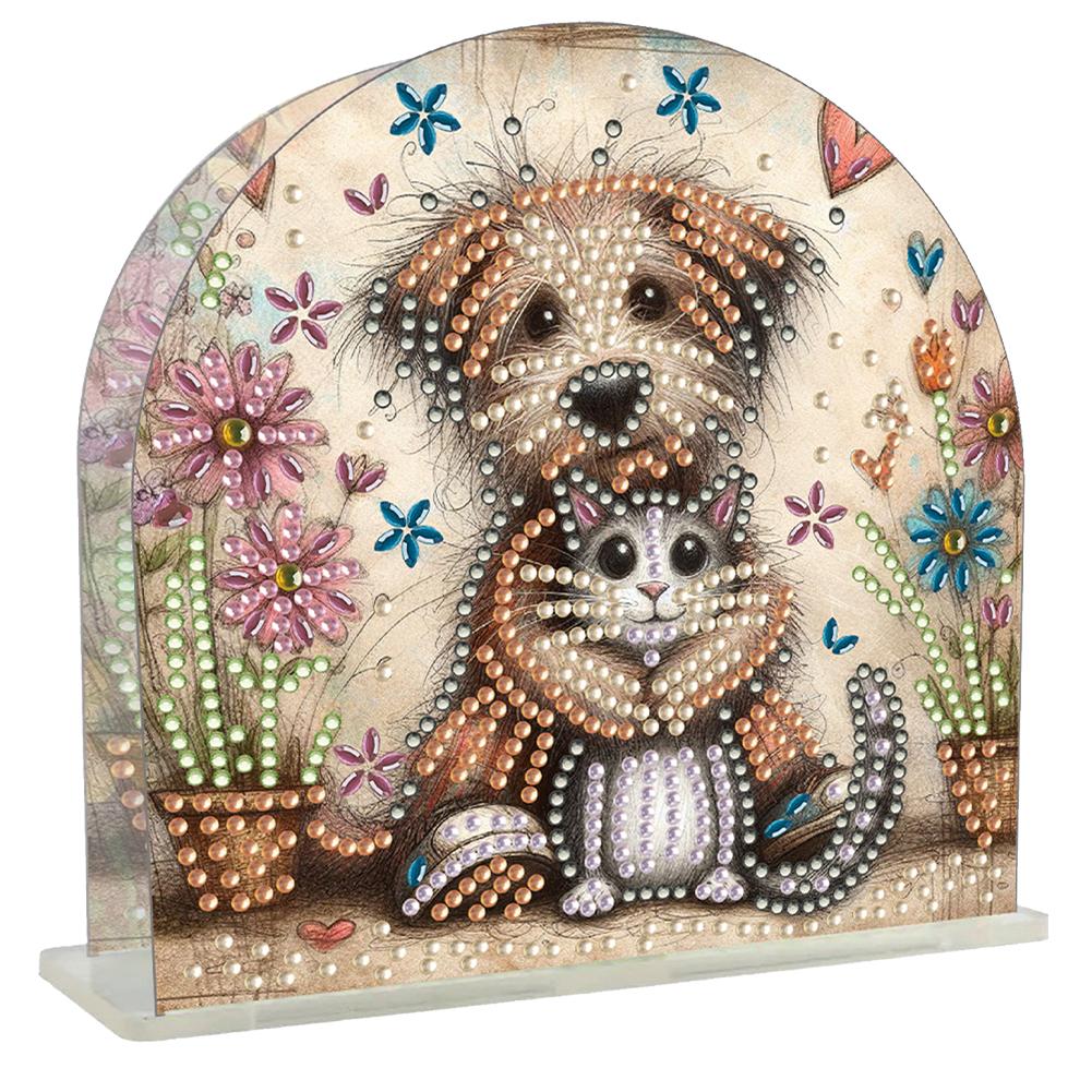 Acrylic Santa Claus Diamond Painting Napkin Rack Decor Diamond Painting Paper Towel Holder 5D DIY Diamond Art Paper Storage Rack
