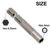 Quick Bit Conversion with 6 35mm Hex Shank Adapter, Converts To 4mm System, Magnetic Holder for Easy Bit Change 2 Pieces