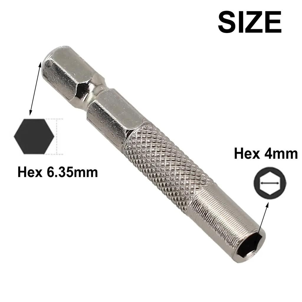 Quick Bit Conversion with 6 35mm Hex Shank Adapter, Converts To 4mm System, Magnetic Holder for Easy Bit Change 2 Pieces