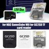 Transparent GC2SD Gen2 TF Card Reader Adapter Enhanced Speed Version for All NGC GameCube and Original Wii Game Console Tool