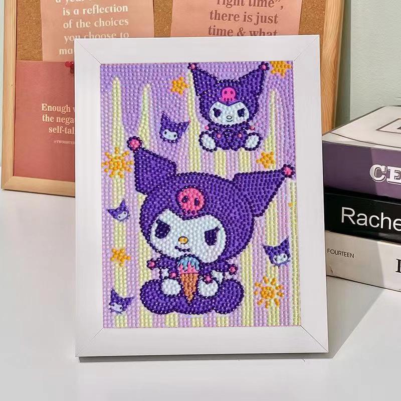 Kit de Peinture Diamant 5D Sanrio Encadré – Jouet Éducatif pour Enfants