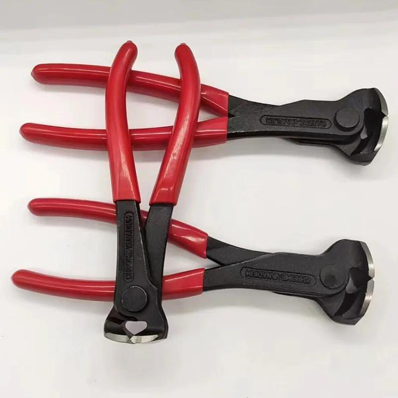 7'' Red Nail Remover Tool Cutting Pliers Carpenter Tools Staple Puller Nail Puller Tool End Cutting Pliers Remover Nail Puller