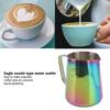 304 Stainless Steel Milk Frothing Pitcher Dual Scale Tapered Spout Milk Frother Cup Colorful 900ML Capacity