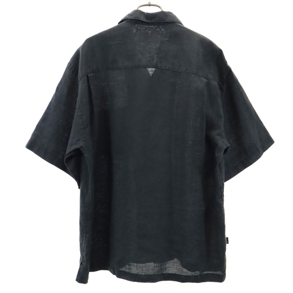 FIRSTDOWN Short Sleeve Open Collar Shirt LL Black Open Collar Men's Used