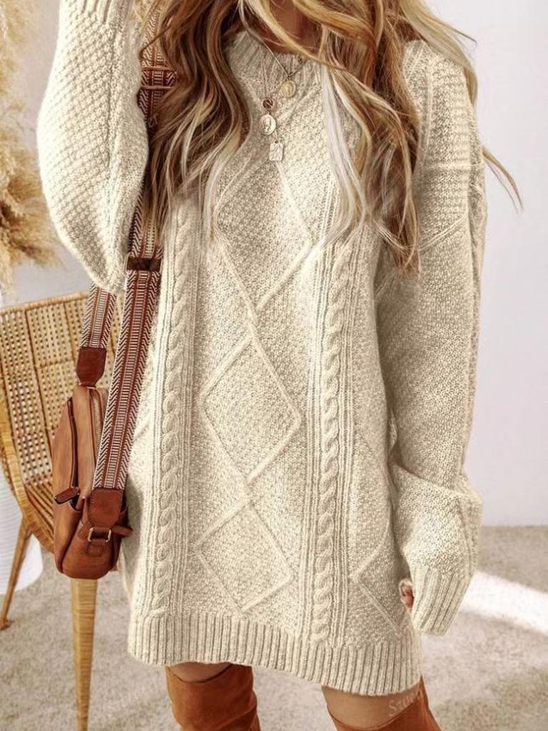 New Arrivals Women's Fashion Loose Lazy Style Sweater Dress