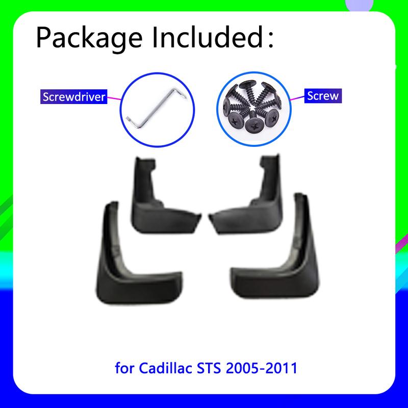 Car Mudguards For Cadillac STS 2005~2011 Cladding Splash Flaps Mudflap Mud  Guard Protect  Accessories Car Goods 2006 2007 2008