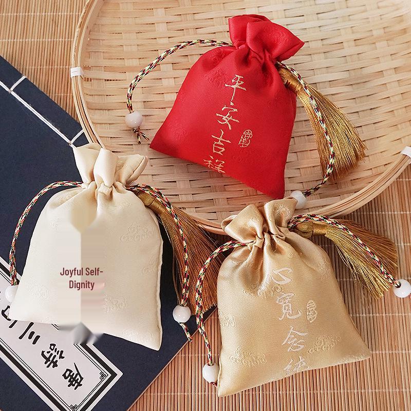 Chinese Retro Embroidered Brocade Sachet Bag Pendant