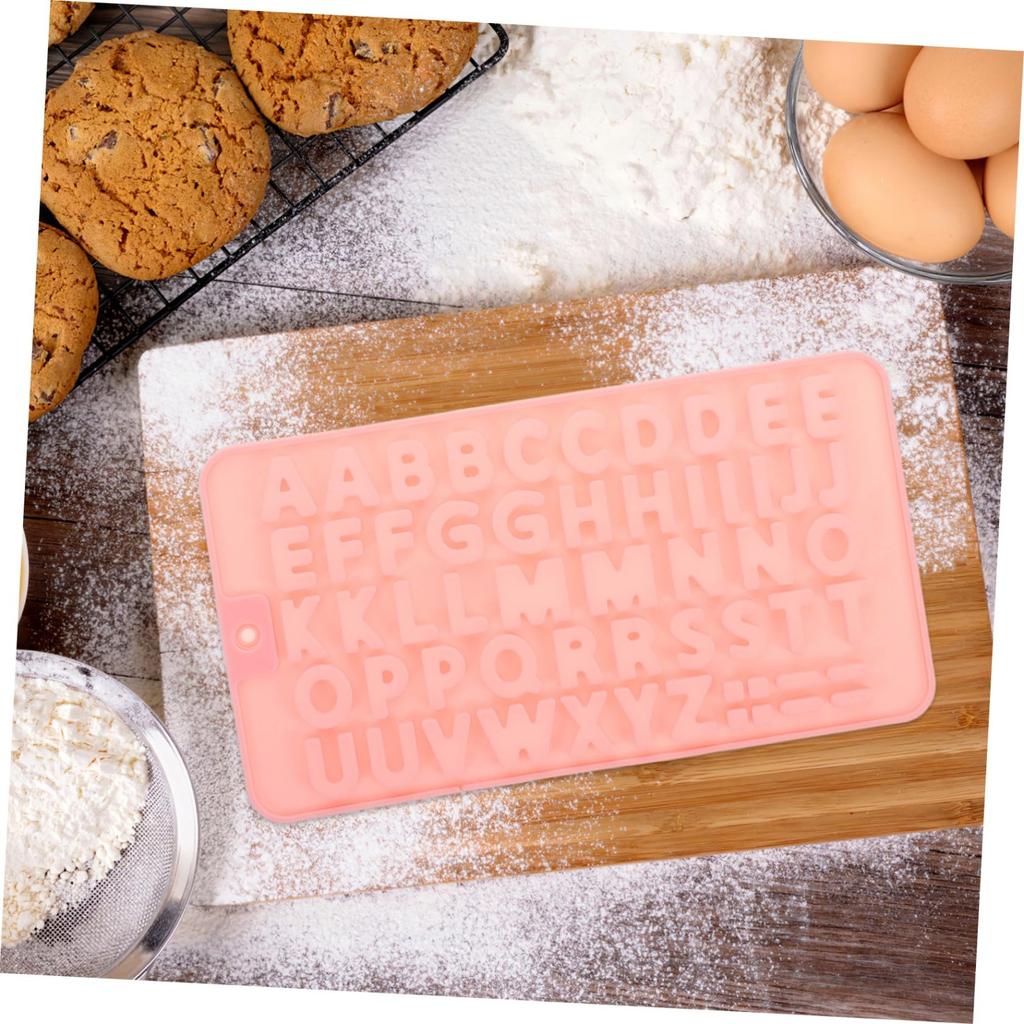 2 Pcs Letter Molds Silicone Number Alphabet Chocolate Candy Molds Non-Stick Happy Birthday Cake Decorations Baking Mould For Party