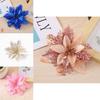 Christmas Flowers With Gold And Silver Plastic Decor For Holiday Tree And Festive Decor