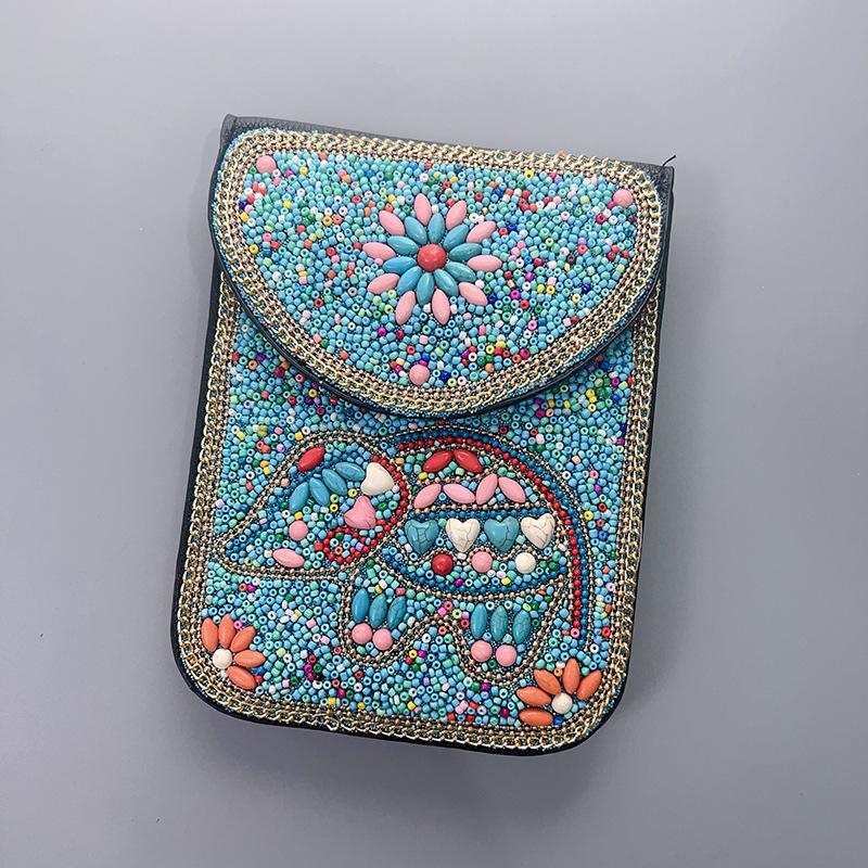 Boho Vintage Veske - Flerroms premium tekstur myk moteriktig allsidig håndlaget dusk risperler