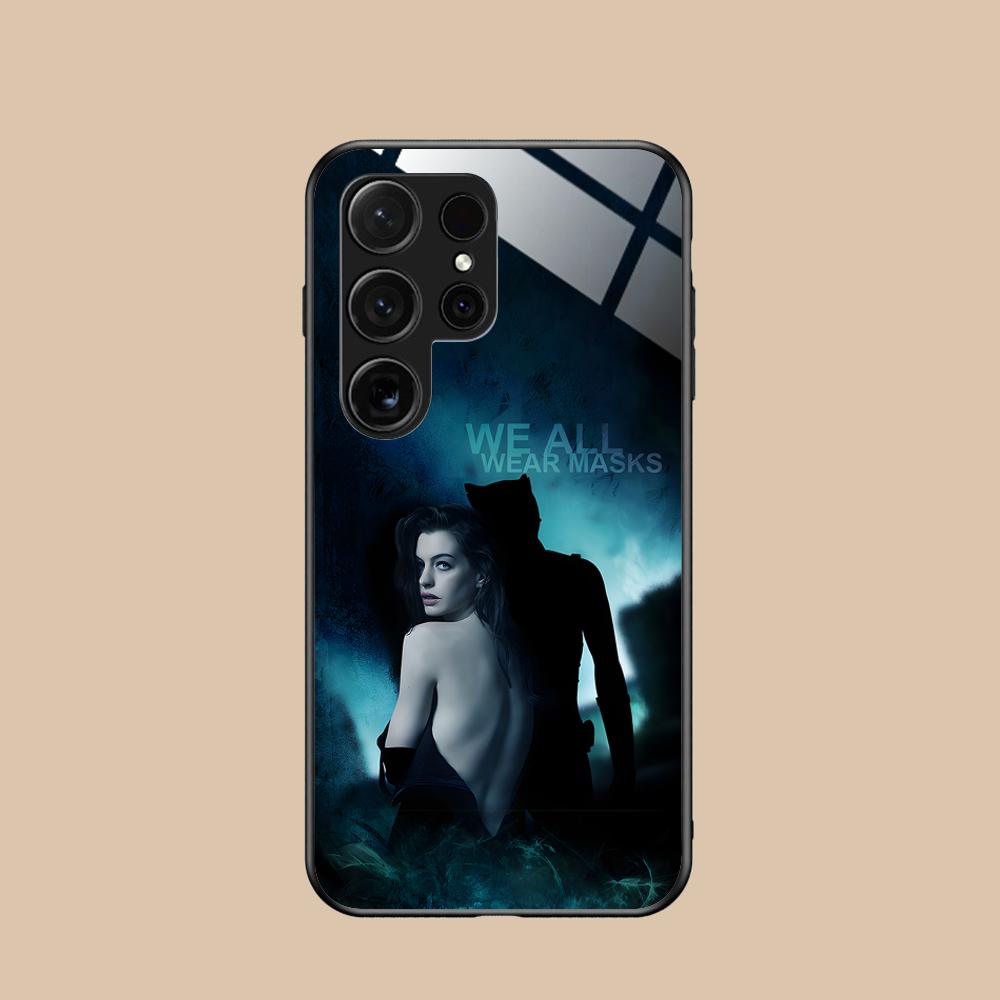 

Чехол для мобильного телефона Anne Hathaway для Samsung Galaxy S26 S25 S24 S23 S22 S21 S20 Note20 Plus FE Ultra Стеклянный Цветной Чехол Красивый Galaxy Note20 Ultra