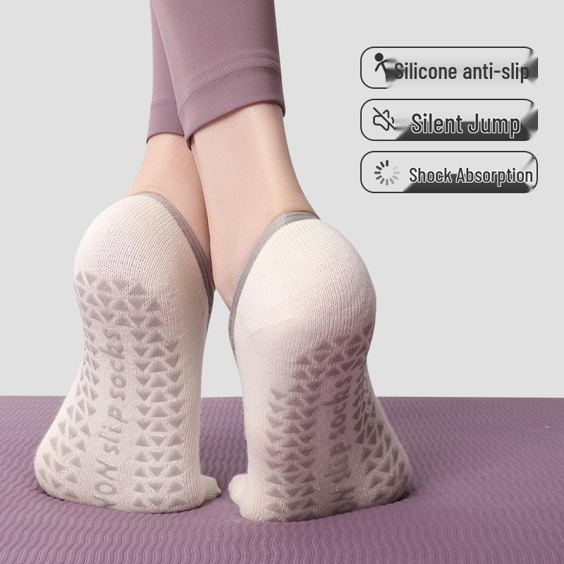Women's Non-Slip Five-Finger Yoga Socks - Summer Invisible Socks for Indoor Fitness, Pilates, and Sports.