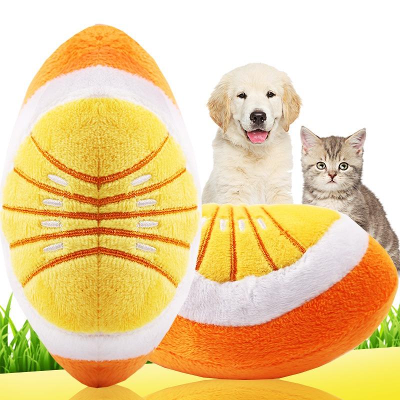 Dog Vocal Toys, Pet Cat Toys, Tangerine Plush Dogs, Fruits and Vegetables, Cat Supplies, Corgis