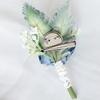 Flowers Wedding Corsage Pins White Pink Groom Men Wedding Witness Marriage Accessories Groom Boutonniere Wedding Classic Flower