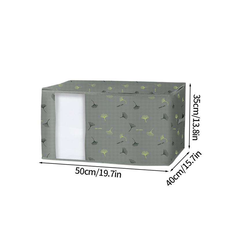 Geantă mare de depozitare haine din material netesut, pliabilă, pentru dulap, pătură, quilt, haine, protecție împotriva prafului, organizare, economisire spațiu, cutie de depozitare