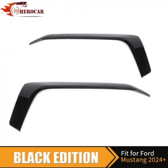 

2x Black Front Bar Grille Trim Bumper Both Side Cover For Ford Mustang 2024 2025