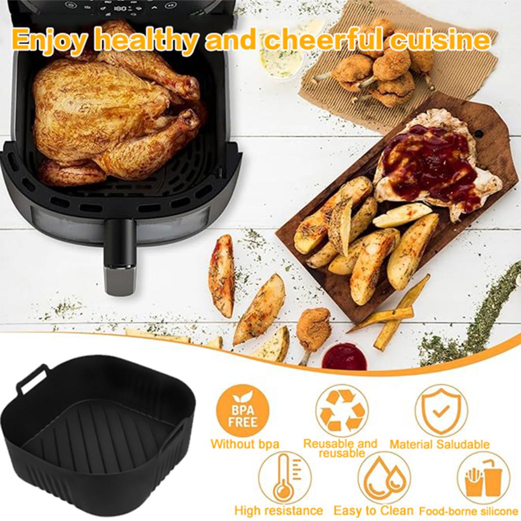 23Cm Xl Xxl Silicone Mold For Air Fryer For Ninja 180Cosori 5.5L/6L/6.1L Phi Series 2000 6.2L Na230 Air Fryer Accessories
