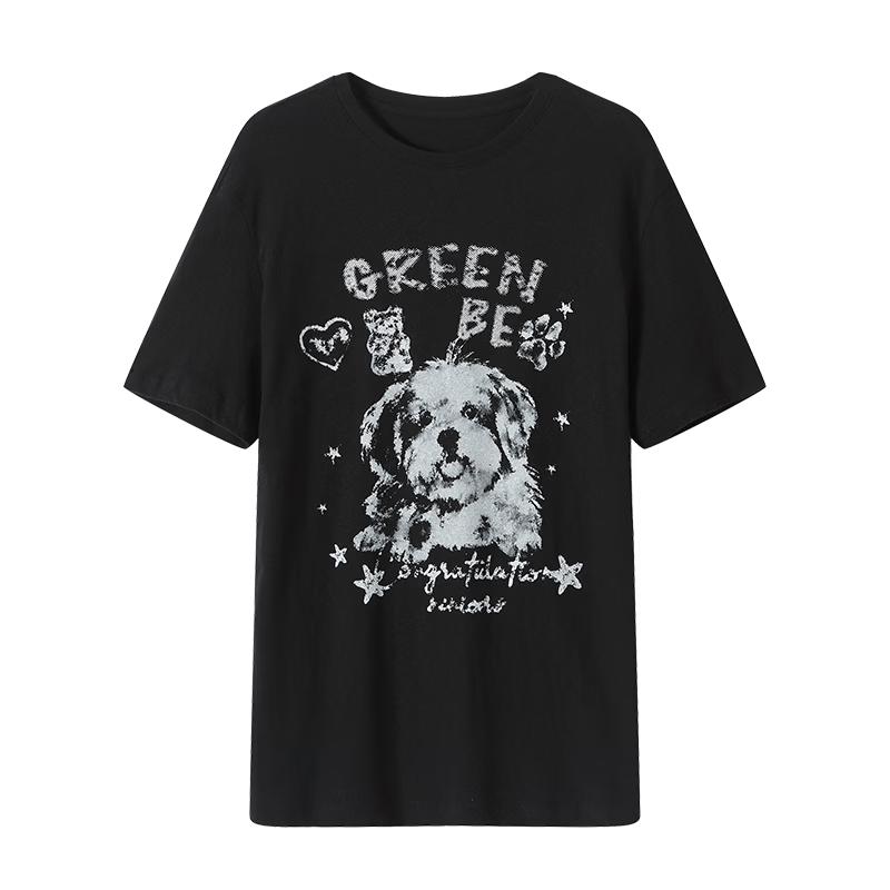 

GREEN BELT Vintage Animal Print Cotton T-Shirt M