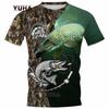 Zomer Populaire Karpervissen Volledig Bedrukte T-shirts Mannen Vrouwen 3D Meerval Afdrukken T-shirt Korte Mouw Casual Tops