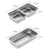 1-3PCS Portable 304 Stainless Steel Lunch Box Travel Picnic Sealed Leak Proof Fruit Salad Bento Box For Student Adult Snack Box