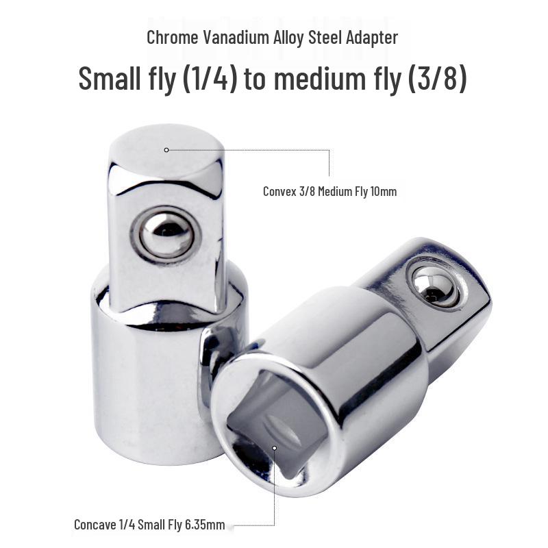 

Адаптер для електричного ключа: Багатофункціональний перехідник для торцевих головок для тріскачки 3/8 на 1/2.