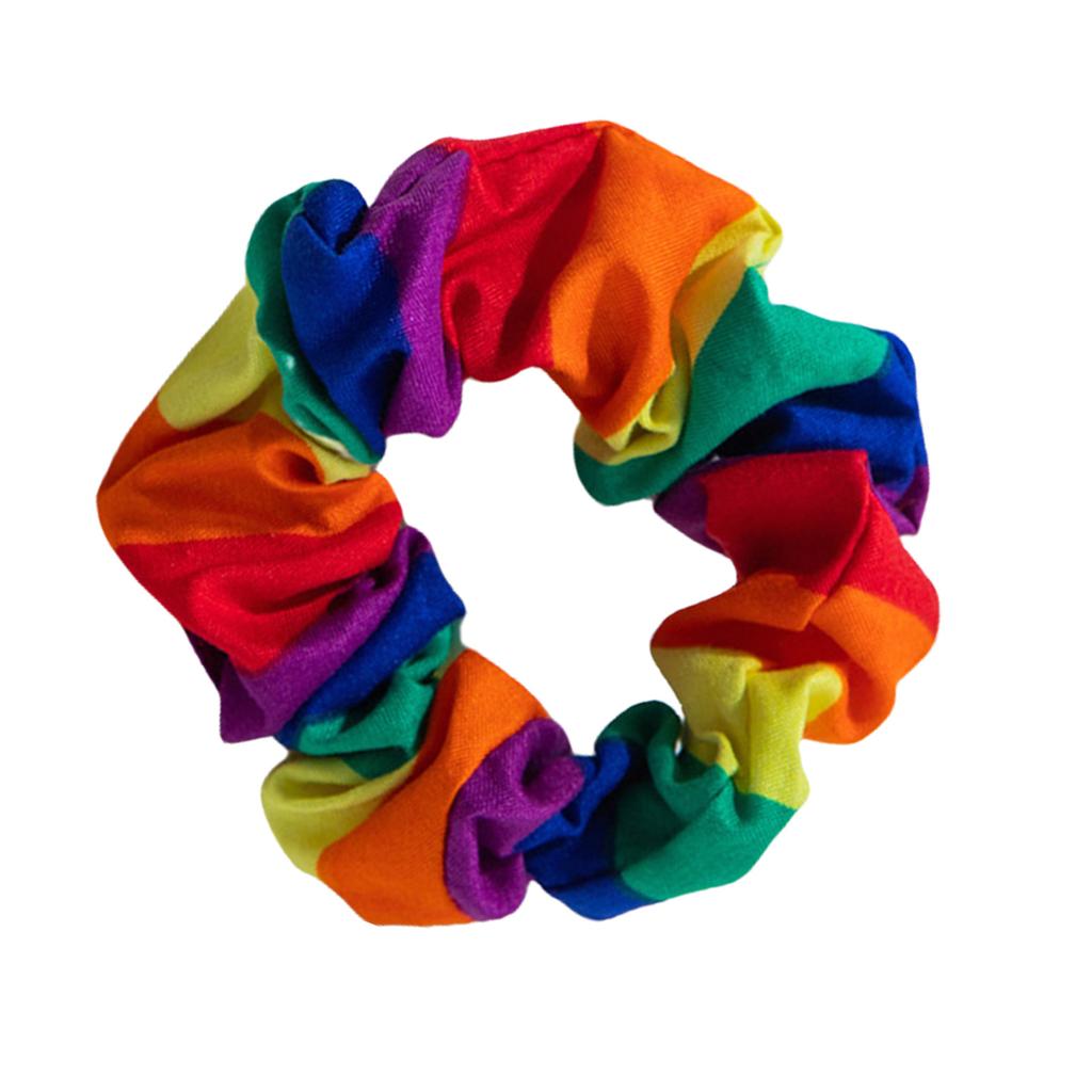Aesthetic Stylish Hair Tie Multicolored Retros Hair Loops Dance Hair Rings Girl Hair Accessories