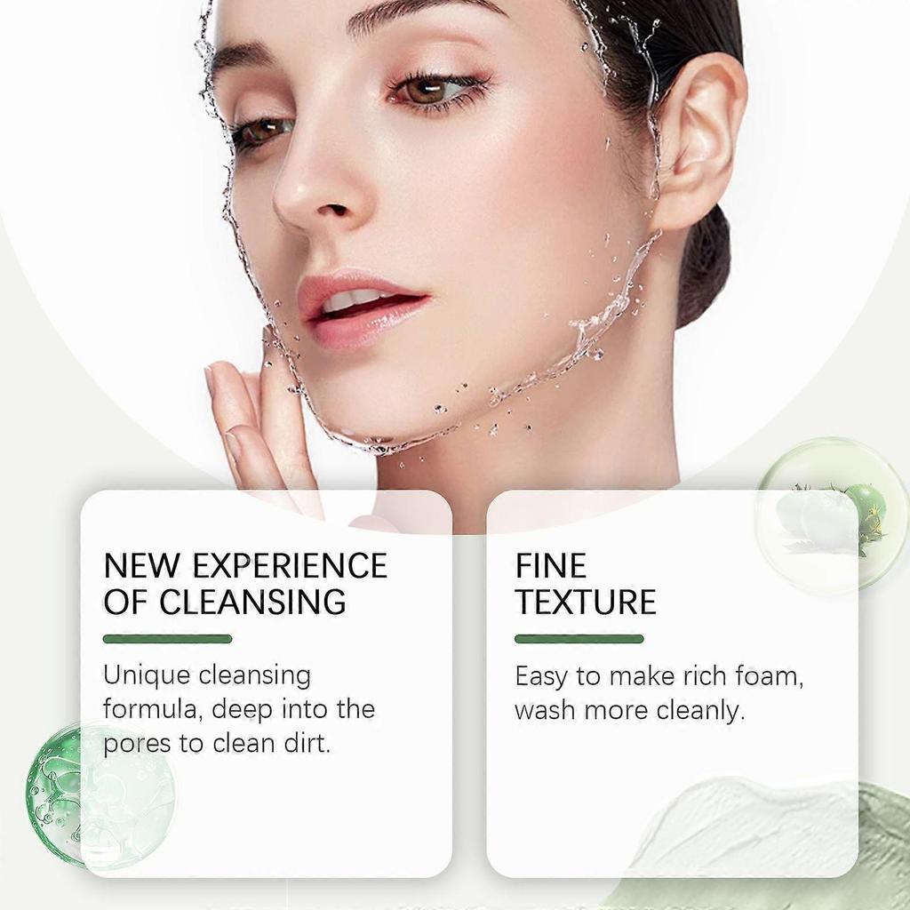 Ouhoe Green Tomato Cleanser Gently Cleanses Pores, Balances Oil, Freshens And Nourishes The Face