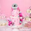 32 PCS Disco Colorful Ball Cake Topper Decoration for Wedding Birthday Baby Shower 70s 80s Party Cake Decoration Supplies
