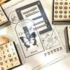 30 Pcs English Alphabet Wood Stamps Set, Uppercase & Lowercase Letter Seals, DIY Journaling Tools