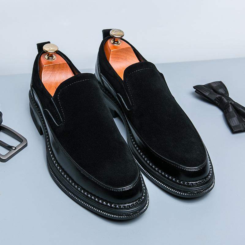 

Men s loafers foreign trade new men s casual leather shoes fashion trend matte leather foot cover lazy shoes men 44