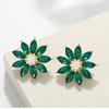 Vintage Flower Ear Studs Alloy Jewelry For Women With Elegant Design And Fall