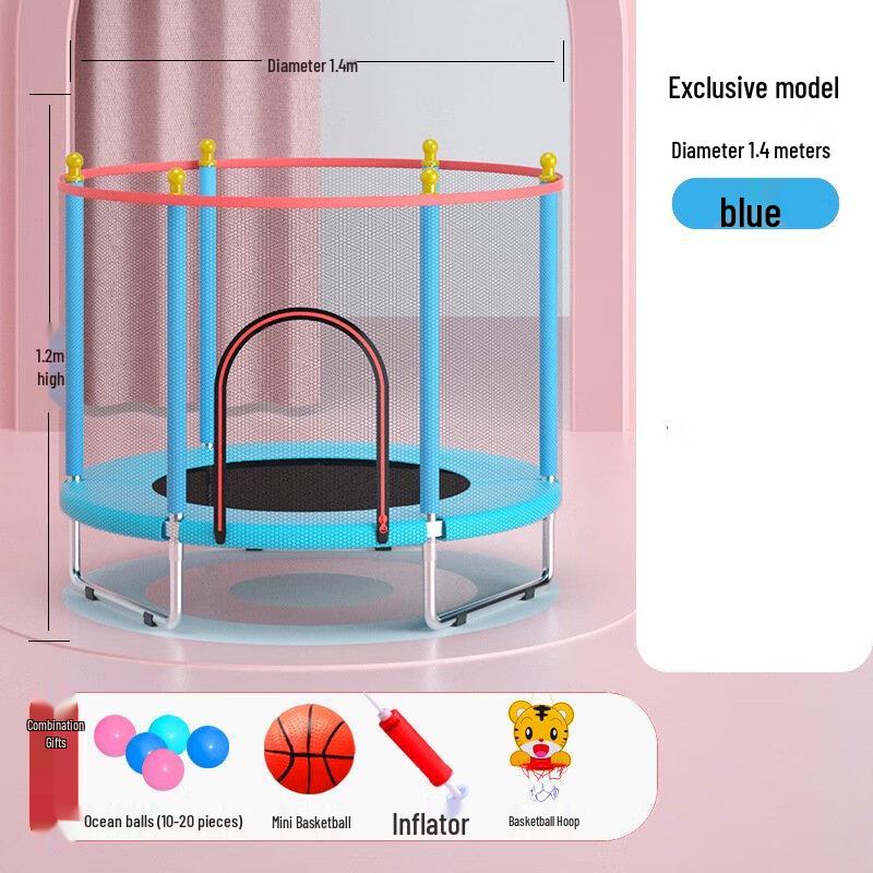 Kids Indoor Trampoline with Safety Net