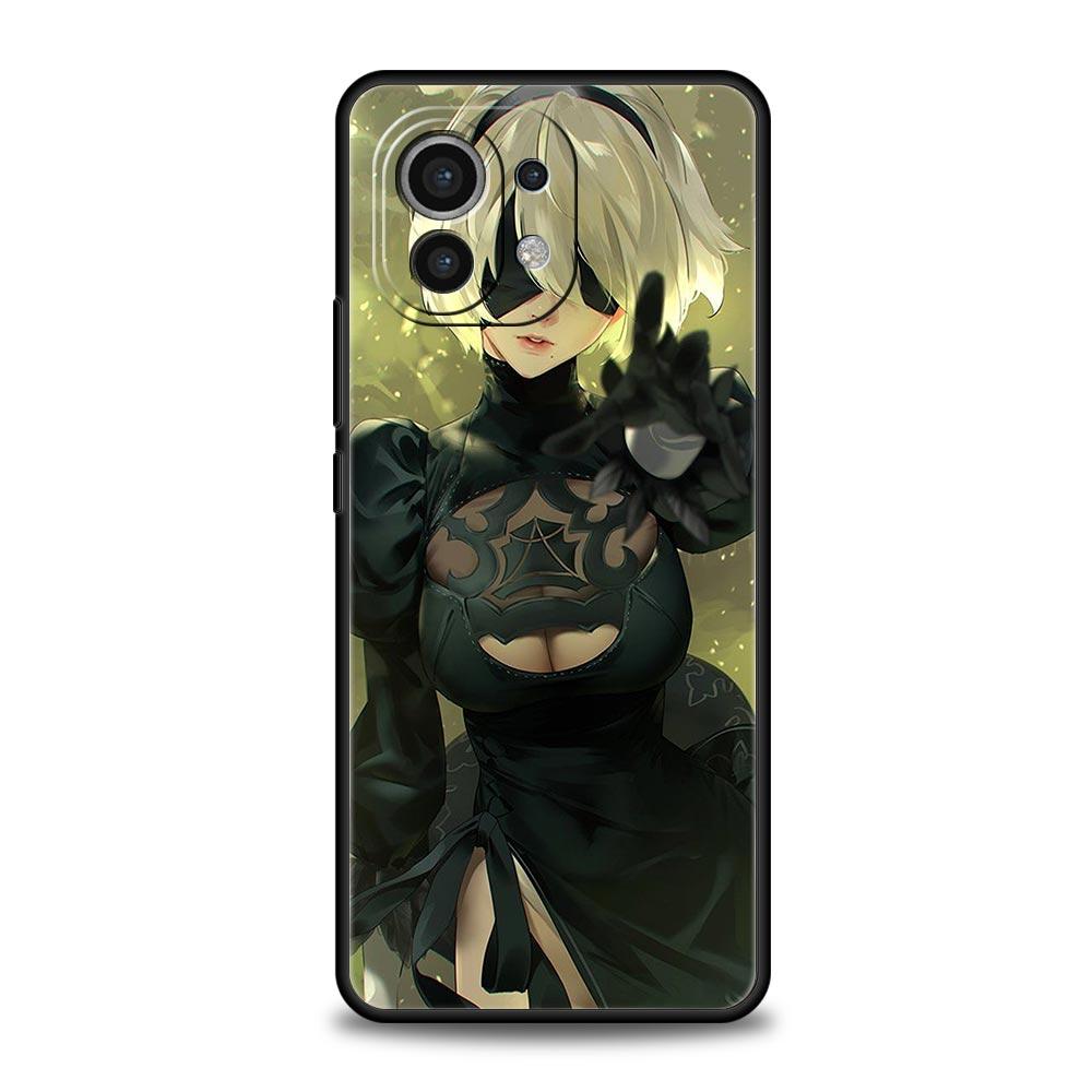 Nier Automata Cartoon Phone Case for Xiaomi Poco X3 NFC F3 M3 M4 Mi Note 10 12 11 Ultra 11T Pro 10T Lite 5G 9T 11i 11X Cover