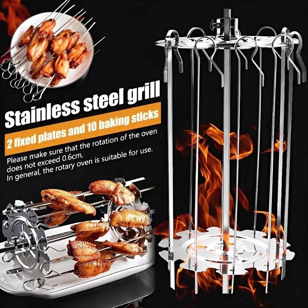 Žáruvzdorný otočný gril Odnímatelný design BBQ otočný koš Kuchyně