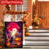 2D Flat, 2D Flat Blood Moon Pumpkin Black Cat Garden Flag_1 (1)- Outdoor Garden Flag Double-sided Home Decoration Courtyard Decoration Outdoor Decorat