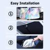 For Toyota bZ3X Car Front Window Sunshade Cover Laser Layer Heat Shield Cooling Folding Windscreen Visor Styling Accessories