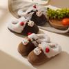 New winter warm cherry bear cotton slippers indoor home non-slip warm fluff drag cute cartoon