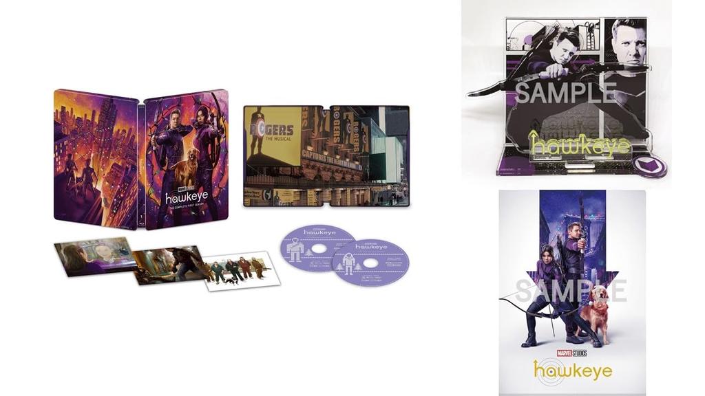 Hawkeye 4K UHD Edition Steelbook Includes Acrylic Diorama Stand and Clear File Collector's (Limited Edition) [Blu-ray] Double-Pocket