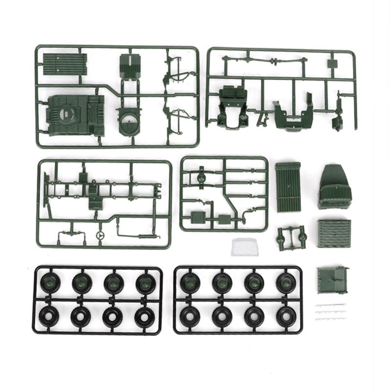 4D 1/72 Sowjetischer BM-21 Raketenwerfer TOS-1 Schweres Flammenwerfersystem Montage Puzzle Modell Militärspielzeug Panzer
