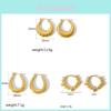 Geometric Stainless Steel Earrings For Women With Minimalist Design And Modern Style