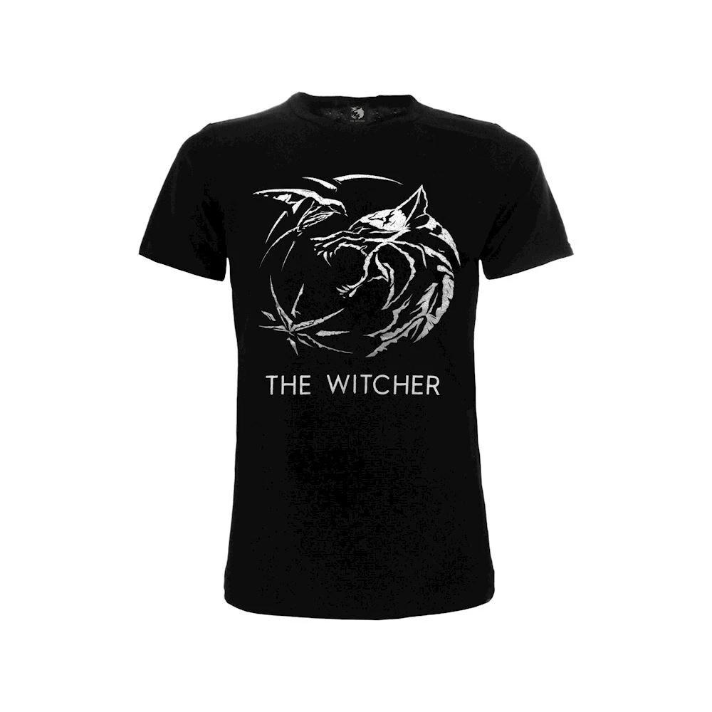 Witcher Emblem Wolf, Star and Swallow Official Original T-Shirt- S